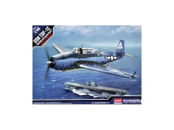 ACADEMY ACD12340 USN TBF-1C BATTLE OF LEYTE GULF KIT 1:48 Modellino