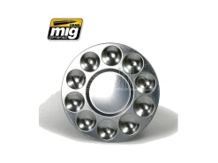 AMMO BY MIG JIMENEZ ALUMINIUM PALLET 10 WELLS 8009 ACCESSORI PER MODELLISMO
