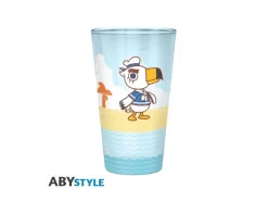ANIMAL CROSSING - Large Glass - 400ml - "Beach Characters" - box