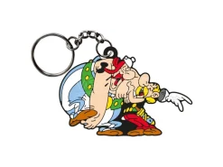 Asterix Portachiavi Asterix & Obelix Laughing 9 Cm Plastoy
