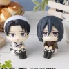 Attack On Titan Look Up Pvc Statuas Levi Cleaning Up Ver. & Mikasa Ackerman (with Regalo) 11 Cm Megahouse