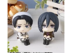 Attack On Titan Look Up Pvc Statuas Levi Cleaning Up Ver. & Mikasa Ackerman (with Regalo) 11 Cm Megahouse
