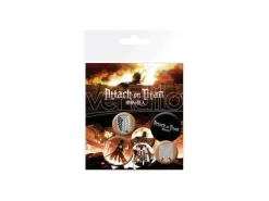 Attack On Titan Spilla Badges 6-pack Characters Gb Eye