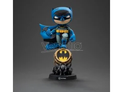 Batman Mini Co. Statua Batman Sul Batsegnale Blue Variant 15 Cm Iron Studios