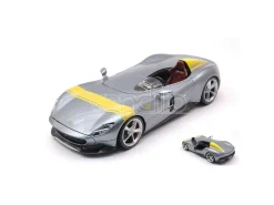 BBURAGO BU26027 FERRARI MONZA SP1 2018 GREY 1:24 Modellino