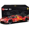BBURAGO BU16312 FERRARI 499P N.50 WINN.LE MANS 2024 FUOCO-NIELSEN-MOLINA-ACRYLIC BOX1:18 Modellino