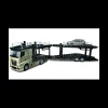 BBURAGO BU31458 MERCEDES ACTROS 2545 MULTICAR CARRIER + VW POLO GTI 2016 GOLD 1:43 1:43 Modellino