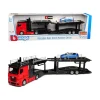 BBURAGO BU31457 PORTAUTO MERCEDES ACTROS 2545 RED + RENAULT CAPTUR 1:43 Modellino