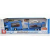 BBURAGO BU31463 VOLVO FH16 GLOBETROTTER 750 XXL BLUE + PORSCHE 911 GT2 1:43 Modellino