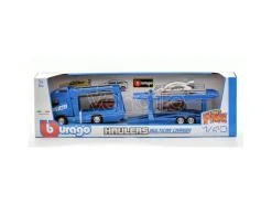 BBURAGO BU31463 VOLVO FH16 GLOBETROTTER 750 XXL BLUE + PORSCHE 911 GT2 1:43 Modellino