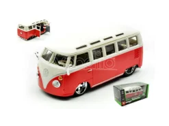 BBURAGO BU43048 VW VAN SAMBA CREAM/RED 1:32 Modellino