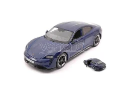 BBURAGO BU21098B PORSCHE TAYCAN TURBO S BLUE 1:24 Modellino