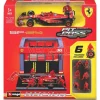 BBURAGO BU36862L DIORAMA PIT STOP 2024 SF-24 N.16 CHARLES LECLERC 1:43 Modellino