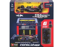 BBURAGO BU38453P PIT STOP SET RED BULL RB19 N.11 SERGIO PEREZ 2023 1:43 Modellino