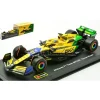 BBURAGO BU38215PM MCLAREN MCL 38 N.81 2nd MONACO GP 2024 O.PIASTRI-SENNA 30th SIGNAT.1:43 Modellino