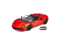 BBURAGO BU16016R FERRARI SF90 STRADALE HYBRID SPIDER 2020 RED 1:18 Modellino