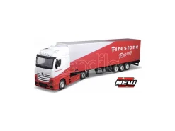 BBURAGO BU31460R MERCEDES ACTROS GIGASPACE FIRESTONE RACING 1:43 Modellino