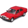BBURAGO BU21103R MERCEDES 190E 1987 RED 1:24 Modellino
