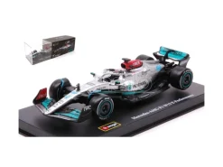 BBURAGO BU38066R MERCEDES F1 W13E N.63 2022 GEORGE RUSSELL SIGNATURE 1:43 Modellino