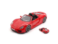 BBURAGO BU21076R PORSCHE 918 SPYDER 2015 RED 1:24 Modellino