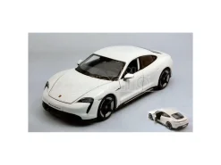 BBURAGO BU21098W PORSCHE TAYCAN TURBO S WHITE 1:24 Modellino