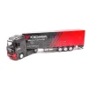 Bburago Bu31460z Mercedes Actros Gigaspace Hauler Con Trailer Yokohama 1:43 Modellino
