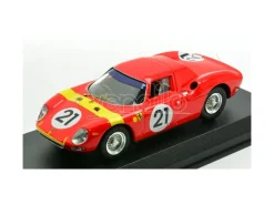 BEST MODEL BT9486-2 FERRARI 250 LM N.21 WINNER LIMBURG ZOLDER GP 1964 LUCIEN BIANCHI 1:43 Modellino