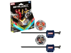 Beyblade X Marvel Collab Iron Man 4-80B Vs. Thanos 4-60P Hasbro