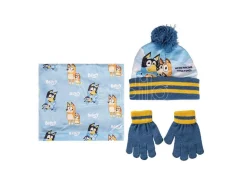 Bluey Bambino Winter Set Scalda Collo Cappello Guanti Cerdà