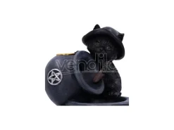 BREW BLACK CAT BACKFLOW INCENSE BURNER ACCESSORI NEMESIS NOW