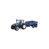 BRITAINS LC43268 NEW HOLLAND T6 + NC TILT DUMPER TRAILER SET 1:32 Modellino