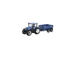 BRITAINS LC43268 NEW HOLLAND T6 + NC TILT DUMPER TRAILER SET 1:32 Modellino