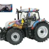 BRITAINS LC43392 TRATTORE NEW HOLLAND T7.300 60 YEARS ANNIVERSARY GROOWY 1:32 Modellino