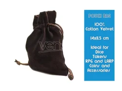 BROWN VELVET POUCH ACCESSORI DM VAULT