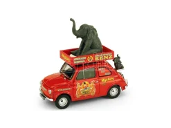 BRUMM BM0502B FIAT 500R CIRCUS RENZ MISTERY 2008 1:43 Modellino
