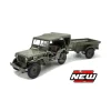 CARARAMA CANECAF-02 NECAF 1/4 TON MILITARY VEHICLE NL 1955 CLOSED TOP + REMORQUE 1:43 Modellino