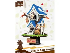 Chip e Chop Disney Figura Casa sull'Albero Diorama 16 cm Beast Kingdom