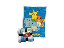 COPERTA SHERPA POKEMON HAPPY CREW  100x150 cm