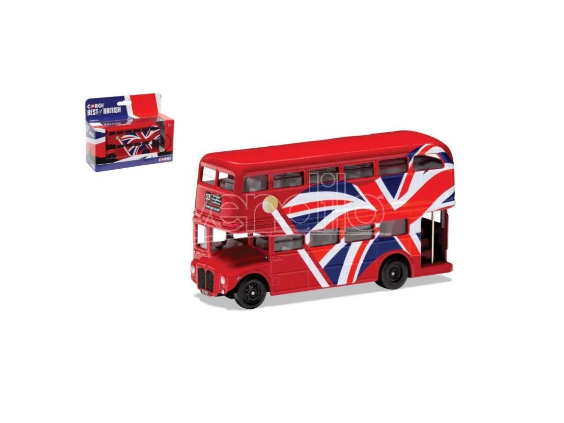 CORGI GS82336 CORGI BEST OF BRITISH LONDON BUS UNION JACK mm 123 1:64 Modellino