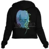 Cyberpunk Edgerunners Neon Lucy Crop Felpa Con Cappuccio L Felpa Devplus