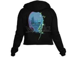 Cyberpunk Edgerunners Neon Lucy Crop Felpa Con Cappuccio L Felpa Devplus