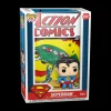 DC Action Comics Funko POP Comic Cover Vinile Figura Superman 9 cm Scatola Rovinata