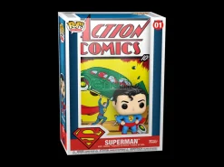 DC Action Comics Funko POP Comic Cover Vinile Figura Superman 9 cm Scatola Rovinata