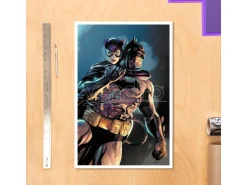 DC Comics Art Print Batman & Catwoman 61 X 41 Cm - Unframed Sideshow Collectibles