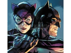 DC Comics Art Print Batman & Catwoman 61 X 41 Cm - Unframed Sideshow Collectibles