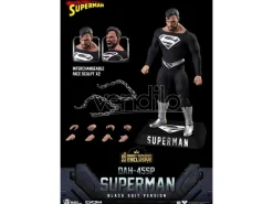 Dc Comics Dynamic 8ction Heroes Action Figura 1/9 Superman Black Suit 20 Cm Beast Kingdom Toys