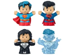 Dc Comics Fisher-price Little People Da Collezionemini Figures 4-pack Superman: Through The Ages 7 Cm Mattel