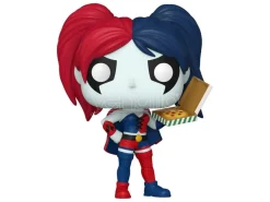 Dc Comics: Harley Quinn Takeover Pop! Heroes Vinile Figura Harley Con Pizza 9 Cm Funko