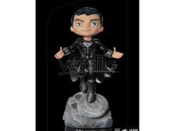 Dc Comics Justice League MiniCo Statua Superman Costume Nero 18 Cm Iron Studios