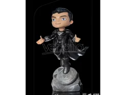 Dc Comics Justice League MiniCo Statua Superman Costume Nero 18 Cm Iron Studios